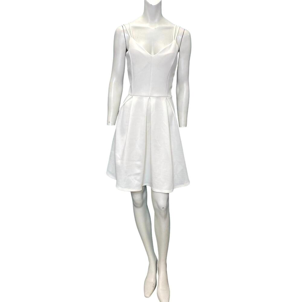 NEW FIND ME PLUS mini dress in white